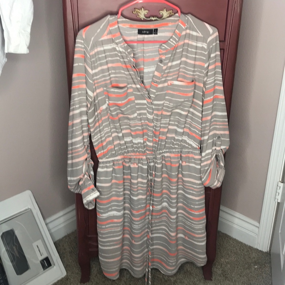 Striped dress.